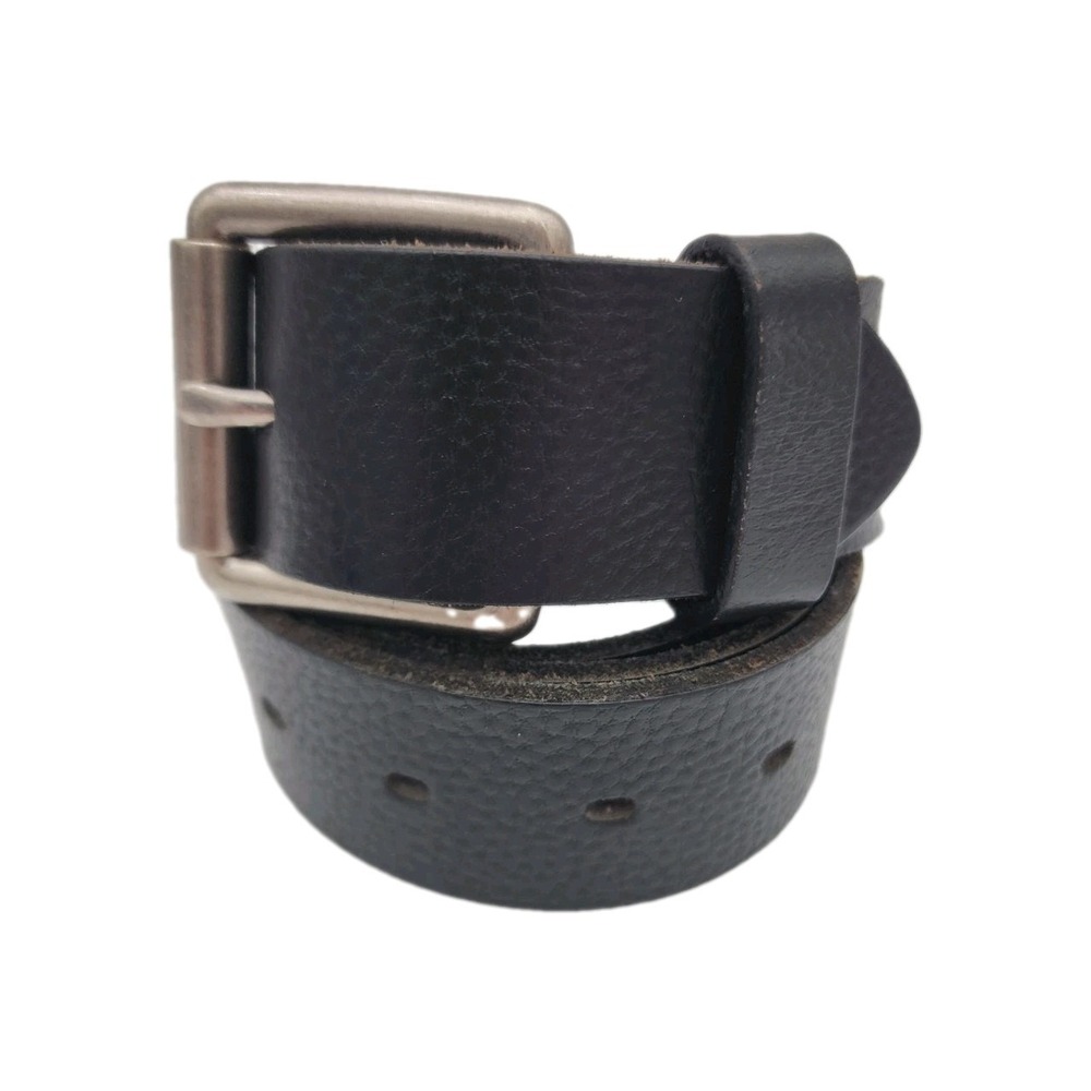 Dickies Black Pebbled Leather Belt Sz 38